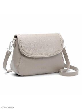 Genuine Leather Saddle Crossbody Bag RFID Blocking Flap Purse Handbag